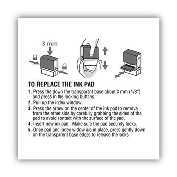 COSCO 2000PLUS® Replacement Ink Pad For 2000plus 1si50p, Red freeshipping - TVN Wholesale
